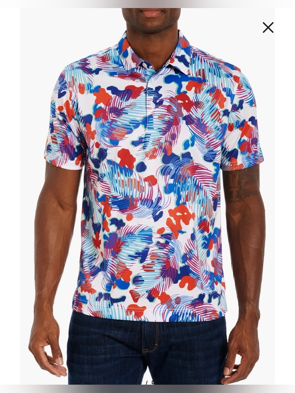 Robert Graham Amplitude Print Golf Polo